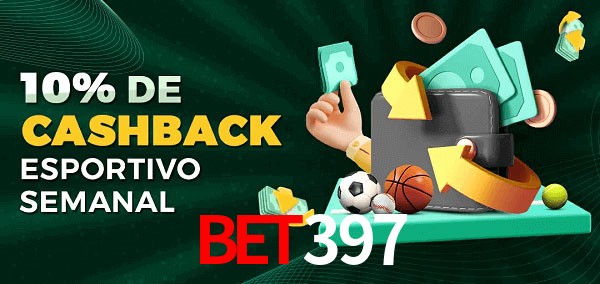 10% de bônus de cashback na Bet397